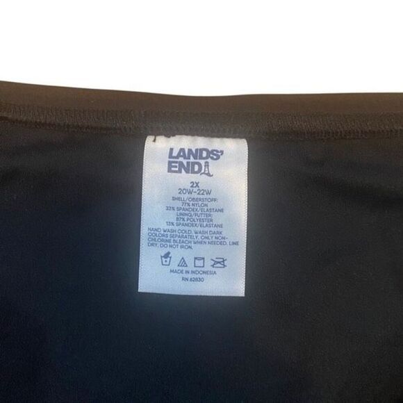 Lands End Lycra NWT xtra life size 2XL swim bottoms black - Picture 6 of 6